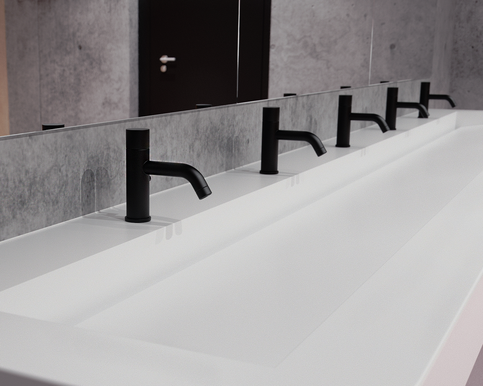 Duten R311 deck-mounted electronic tap manufactured in marine-grade 316 stainless steel with KOVETA matte black finish.
