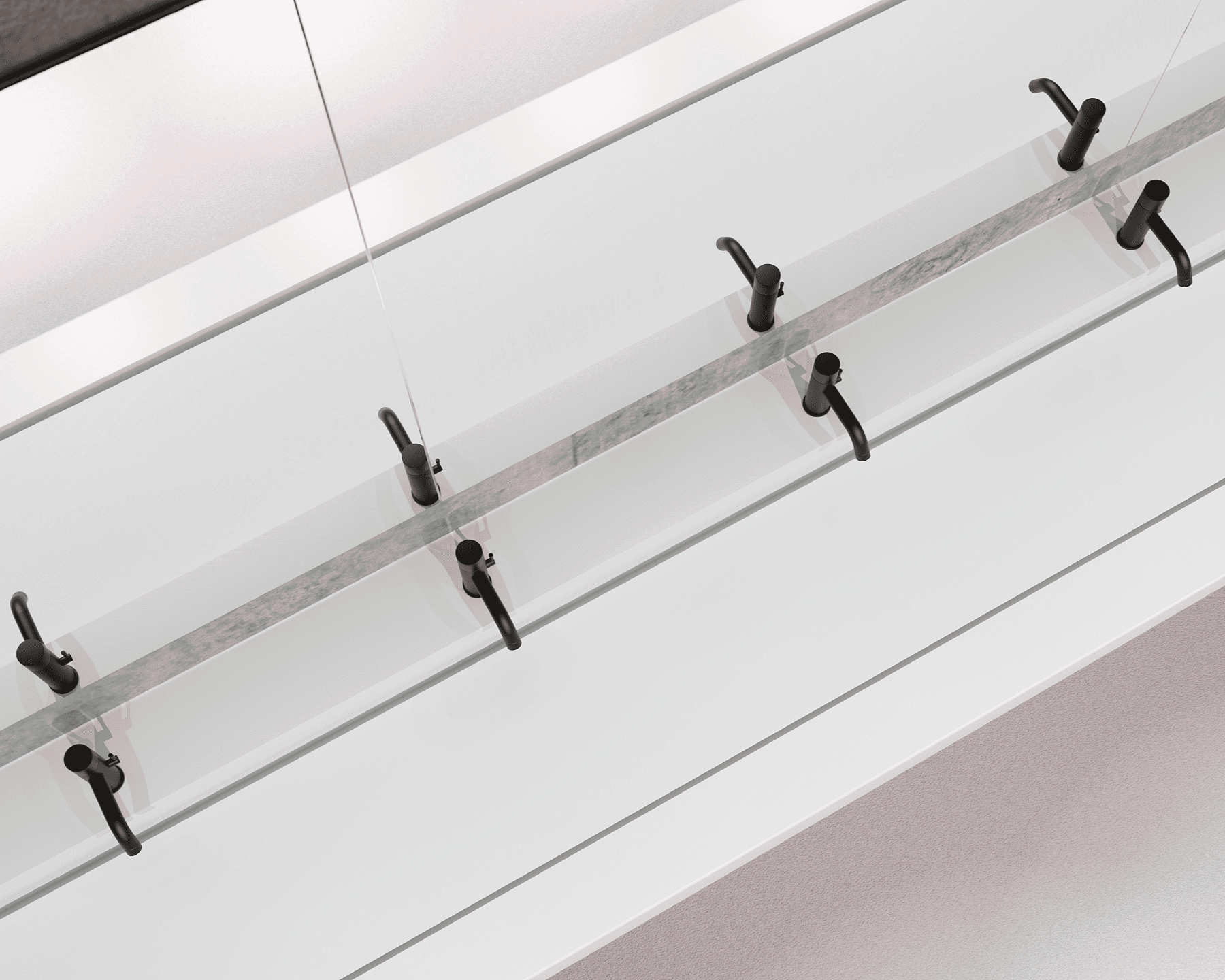 Duten R311 deck-mounted electronic tap manufactured in marine-grade 316 stainless steel with KOVETA matte black finish.